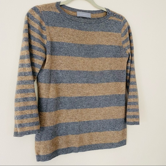Liz Claiborne cashmere blend striped pullover sweater - Picture 5 of 6